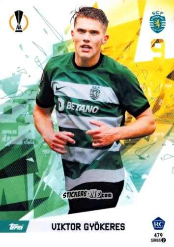 Figurina Viktor Gyokeres - Total Football 2023-2024
 n. 479 - Topps