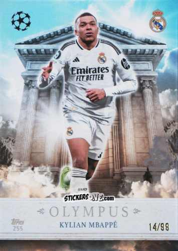 Figurina Kylian Mbappe - Total Football 2024-2025
 n. 255 - Topps