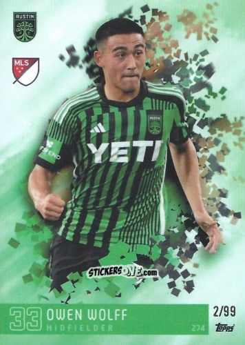 Figurina Owen Wolff - Total Football 2024-2025
 n. 274 - Topps