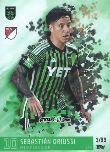 Cromo Sebastián Driussi - Total Football 2024-2025
 n. 276 - Topps