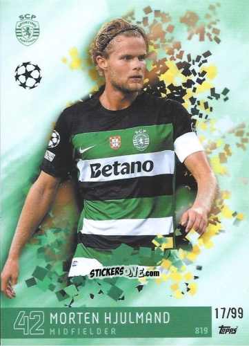 Sticker Morten Hjulmand - Total Football 2024-2025
 n. 819 - Topps