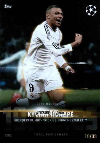 Figurina Kylian Mbappé - Total Football 2024-2025
 n. 1302 - Topps