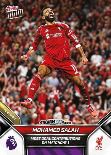 Sticker Mohamed Salah - Now English Premier League 2025-2026
 n. 5 - Topps