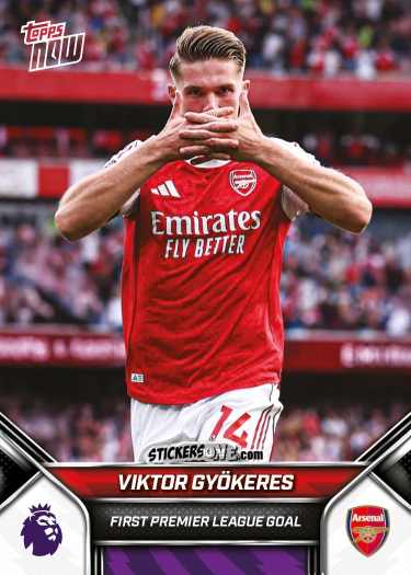 Figurina Viktor Gyokeres - Now English Premier League 2025-2026
 n. 8 - Topps