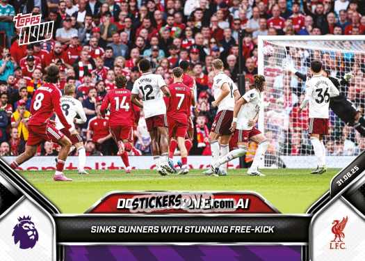 Cromo Dominik Szoboszlai - Now English Premier League 2025-2026
 n. 16 - Topps