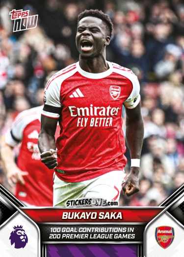 Sticker Bukayo Saka - Now English Premier League 2025-2026
 n. 31 - Topps