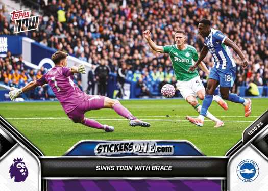 Sticker Danny Welbeck - Now English Premier League 2025-2026
 n. 37 - Topps
