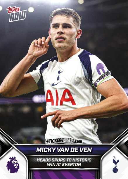 Figurina Micky Van De Ven - Now English Premier League 2025-2026
 n. 43 - Topps