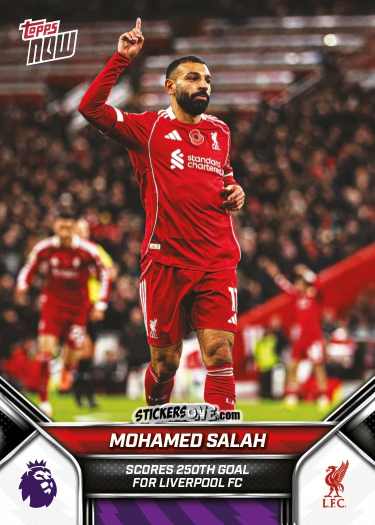 Sticker Mohamed Salah - Now English Premier League 2025-2026
 n. 46 - Topps