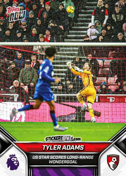 Figurina Tyler Adams - Now English Premier League 2025-2026
 n. 64 - Topps