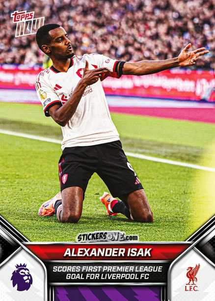 Figurina Alexander Isak - Now English Premier League 2025-2026
 n. 67 - Topps
