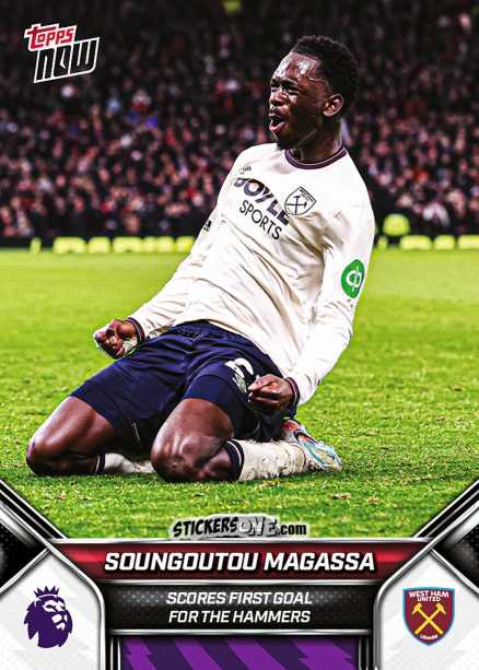 Cromo Soungoutou Magassa - Now English Premier League 2025-2026
 n. 74 - Topps