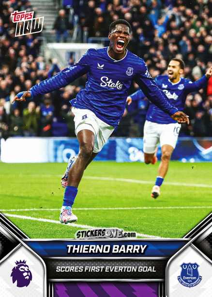 Figurina Thierno Barry - Now English Premier League 2025-2026
 n. 78 - Topps