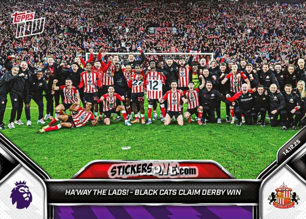 Cromo Sunderland squad - Now English Premier League 2025-2026
 n. 82 - Topps
