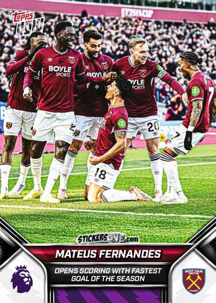 Cromo Mateus Fernandes - Now English Premier League 2025-2026
 n. 83 - Topps