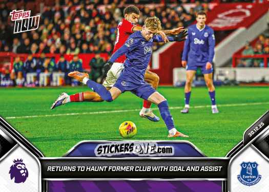 Cromo James Garner - Now English Premier League 2025-2026
 n. 94 - Topps