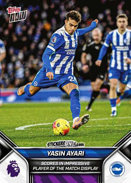 Figurina Yasin Ayari - Now English Premier League 2025-2026
 n. 98 - Topps