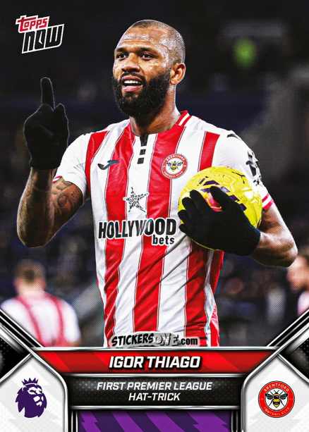 Cromo Igor Thiago - Now English Premier League 2025-2026
 n. 99 - Topps