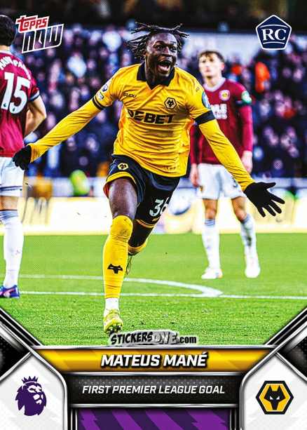 Sticker Mateus Mané - Now English Premier League 2025-2026
 n. 102 - Topps