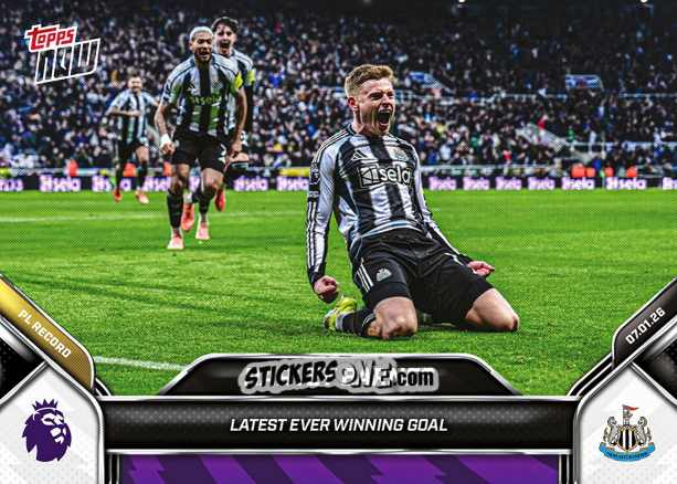 Sticker Harvey Barnes - Now English Premier League 2025-2026
 n. 106 - Topps