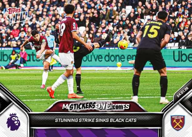 Cromo Mateus Fernandes - Now English Premier League 2025-2026
 n. 114 - Topps