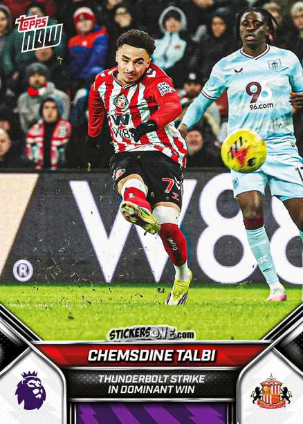 Cromo Chemsdine Talbi - Now English Premier League 2025-2026
 n. 127 - Topps