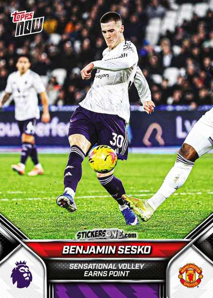 Cromo Benjamin Sesko - Now English Premier League 2025-2026
 n. 137 - Topps