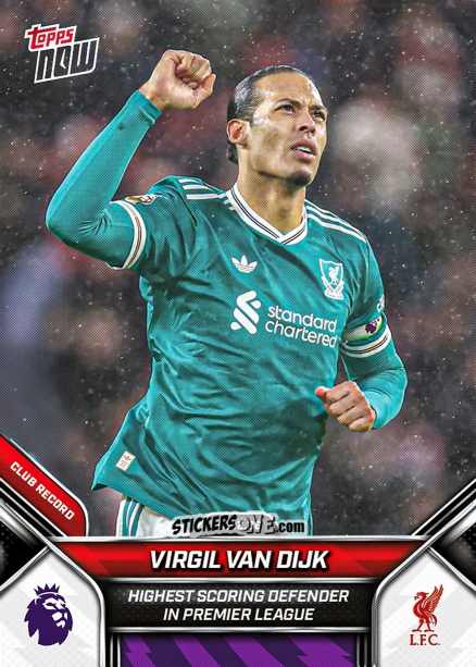 Sticker Virgil Van Dijk - Now English Premier League 2025-2026
 n. 138 - Topps