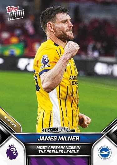 Sticker James Milner - Now English Premier League 2025-2026
 n. 141 - Topps