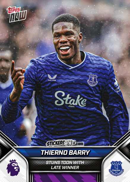 Cromo Thierno Barry - Now English Premier League 2025-2026
 n. 147 - Topps