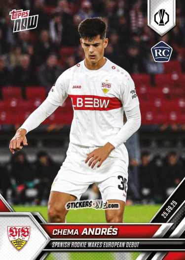 Cromo Chema Andres - Now Uefa Europa League 2025-2026 n. 3 - Topps