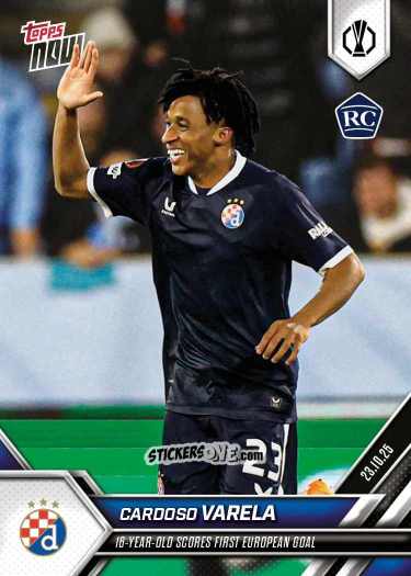 Cromo Cardoso Varela - Now Uefa Europa League 2025-2026 n. 7 - Topps