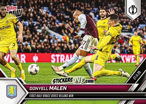 Cromo Donyell Malen - Now Uefa Europa League 2025-2026 n. 10 - Topps