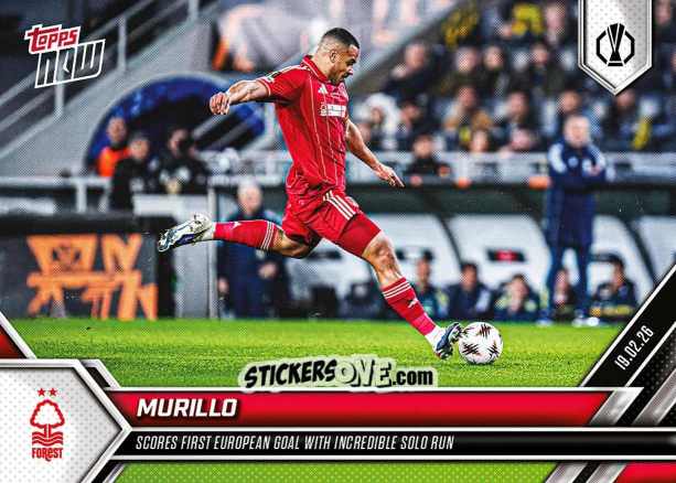 Cromo Murillo - Now Uefa Europa League 2025-2026 n. 19 - Topps