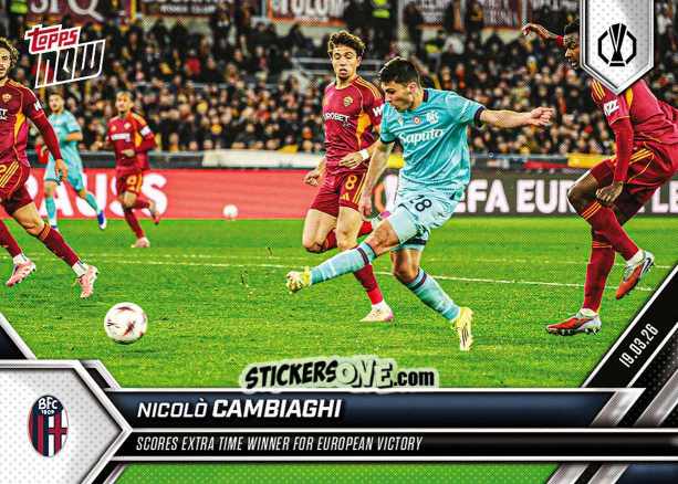 Figurina Nicolò Cambiaghi - Now Uefa Europa League 2025-2026 n. 24 - Topps