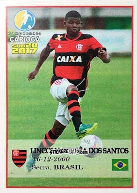 Cromo Lincoln Corrêa dos Santos (in action) - Campeonato Carioca Sub20 2017 n. 4 - Abril