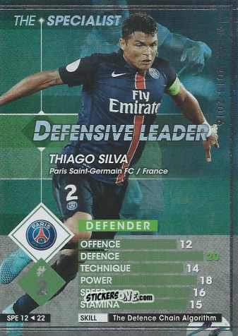 Sticker Thiago Silva - Sega World Club Champion Football 2015-2016
 n. SPE12 - Panini