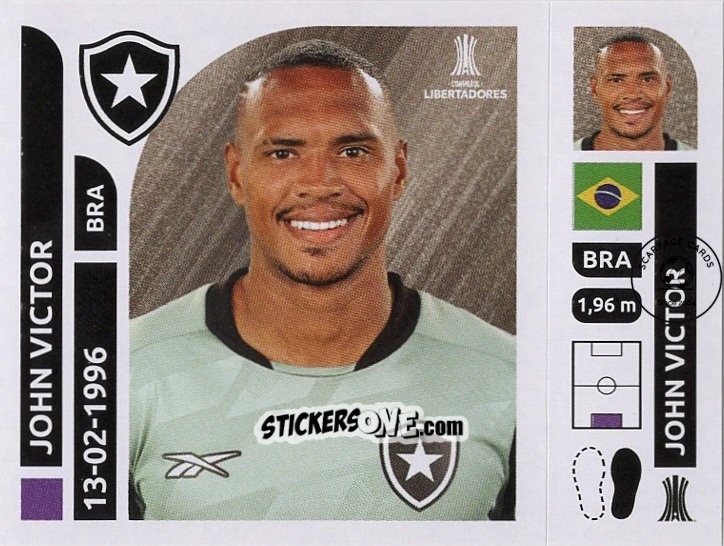 Figurina John Victor - Conmebol Libertadores 2025 n. BOT2 - Panini