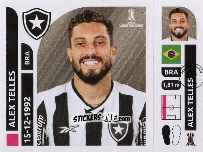 Figurina Alex Telles - Conmebol Libertadores 2025 n. BOT8 - Panini