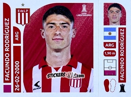 Figurina Facundo Rodríguez - Conmebol Libertadores 2025 n. ESA4 - Panini