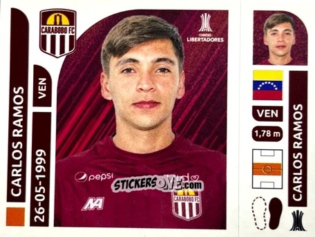 Cromo Carlos Ramos - Conmebol Libertadores 2025 n. CAV8 - Panini