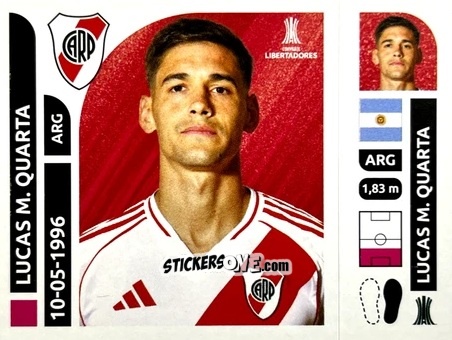 Cromo Lucas Martínez Quarta - Conmebol Libertadores 2025 n. RIA5 - Panini