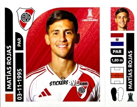 Cromo Matías Rojas - Conmebol Libertadores 2025 n. RIA11 - Panini