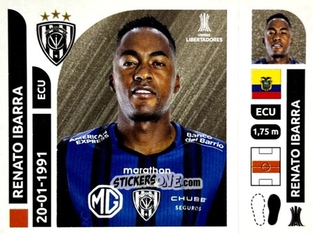 Figurina Renato Ibarra - Conmebol Libertadores 2025 n. INE15 - Panini