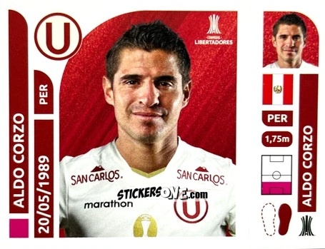 Cromo Aldo Corzo - Conmebol Libertadores 2025 n. UNP3 - Panini