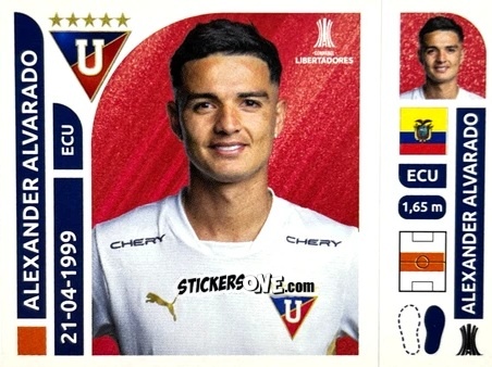 Figurina Alexander Alvarado - Conmebol Libertadores 2025 n. LDE8 - Panini