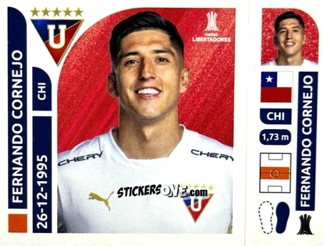 Cromo Fernando Cornejo - Conmebol Libertadores 2025 n. LDE12 - Panini