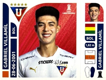Figurina Gabriel Villamíl - Conmebol Libertadores 2025 n. LDE13 - Panini