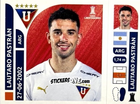 Figurina Lautaro Pastrán - Conmebol Libertadores 2025 n. LDE14 - Panini
