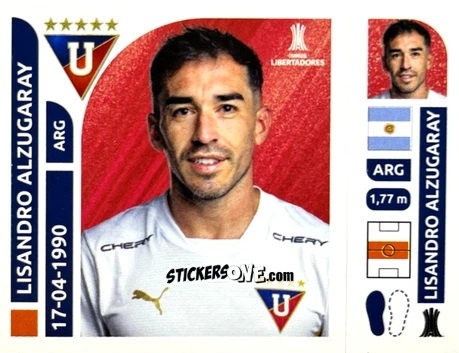 Figurina Lisandro Alzugaray - Conmebol Libertadores 2025 n. LDE15 - Panini